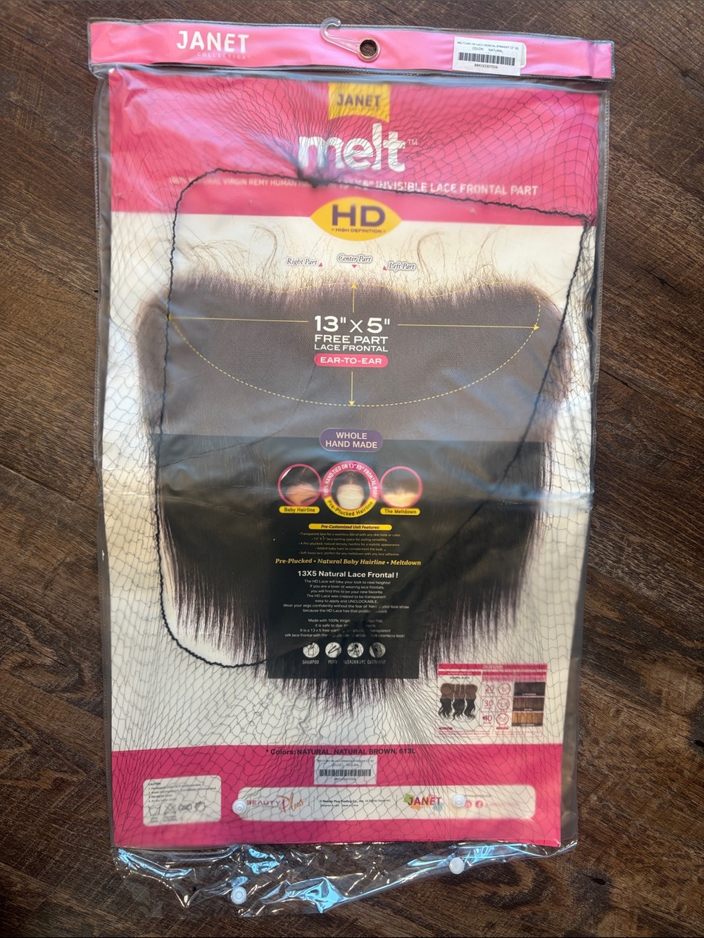 Janet Melt 13" x 5" HD Lace Frontal - Natural Brown